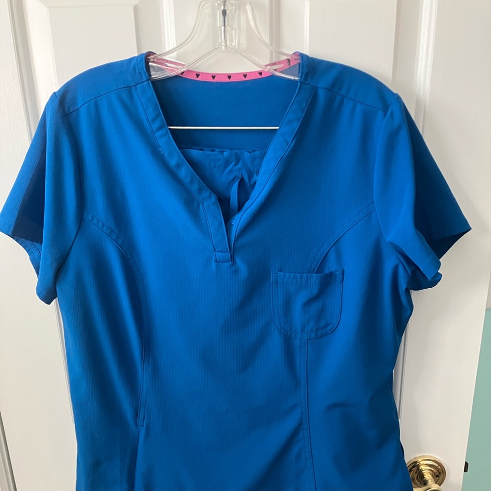 Blue Women's Scrub Top